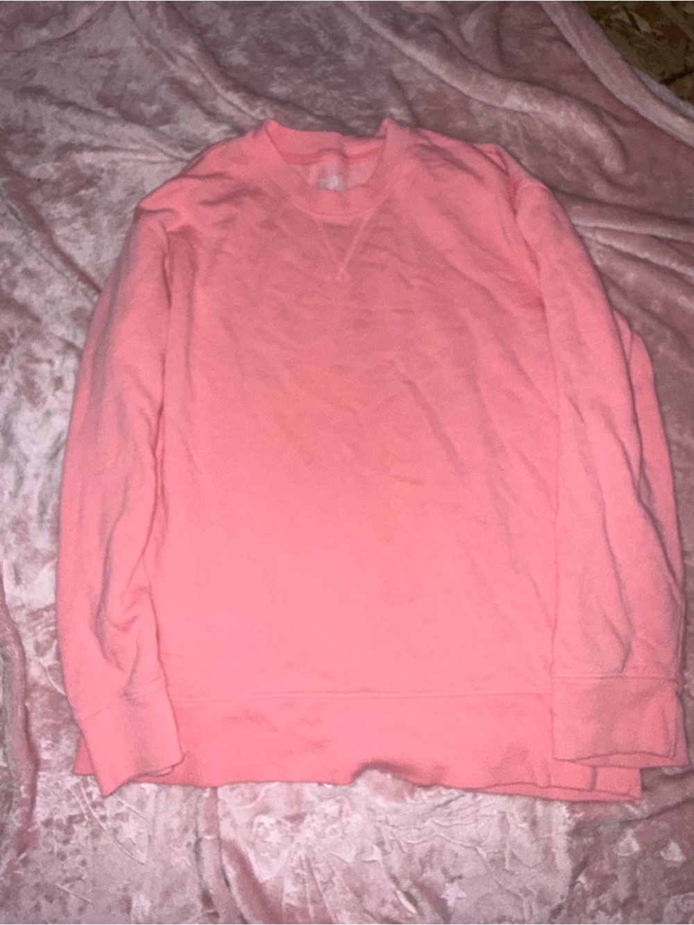 Time and Tru Coral Pink Crewneck Sweatshirt